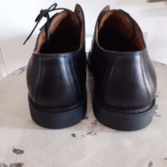 NWT, Johnston & Murphy,  XC4, SHEEPSKIN,  12XW, BLK,  Plain Toe Lace Up - Picture 4 of 11